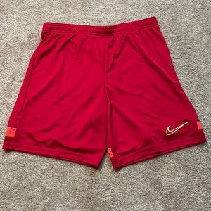 NWT Men's Nike Dri-Fit Academy Soccer Shorts, Red, M, CW6107 687
